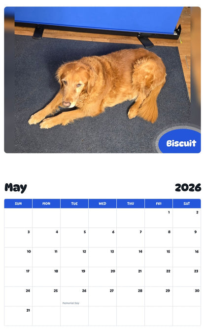 2026 - 2027 Biscuit - Pawidols Pet Calendar