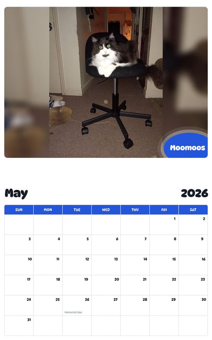2026 - 2027 Moomoos - Pawidols Pet Calendar