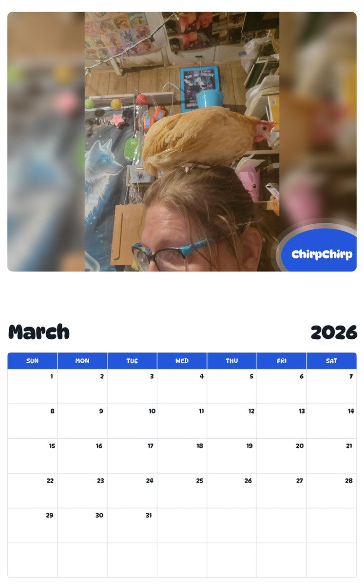 November 2025 - October 2026 ChirpChirp - Pawidols Pet Calendar