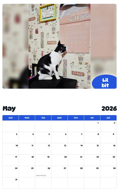 2026 - 2027 Lil bit - Pawidols Pet Calendar