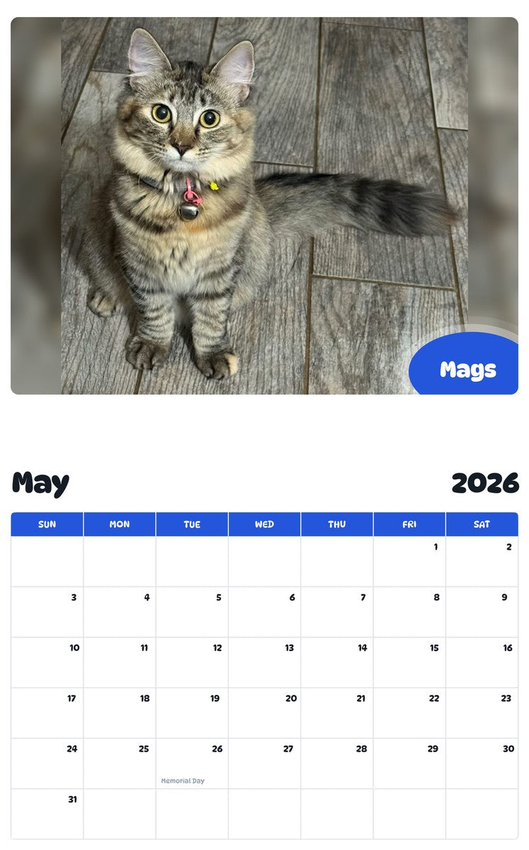 2026 - 2027 Mags - Pawidols Pet Calendar