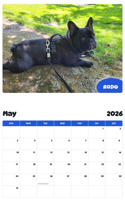 2026 - 2027 RODO - Pawidols Pet Calendar