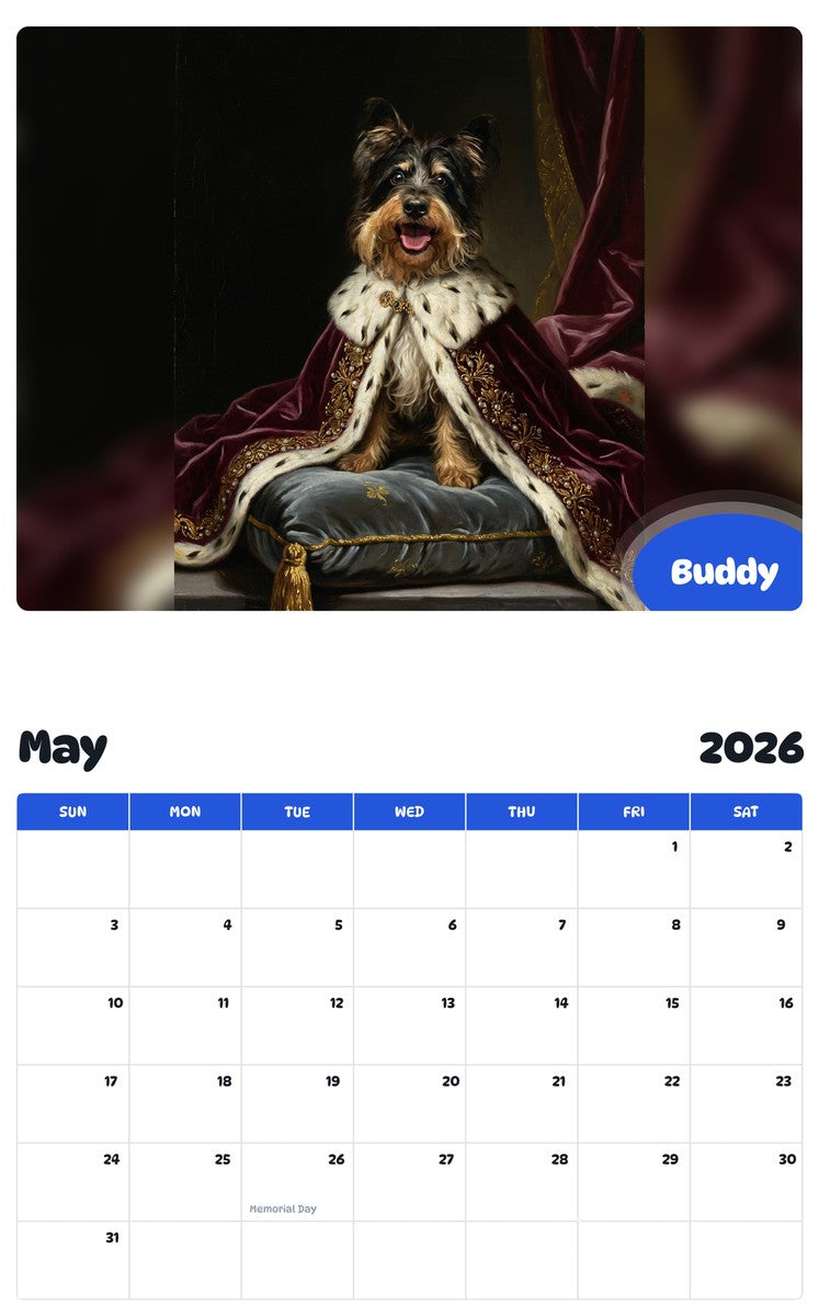 2026 - 2027 Buddy - Pawidols Pet Calendar