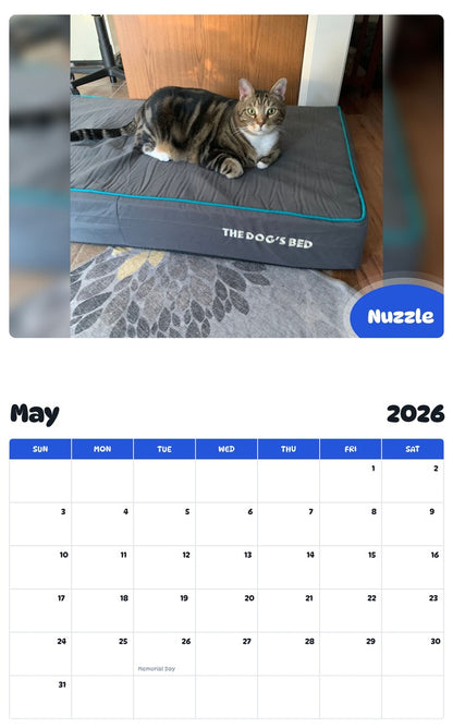 2026 - 2027 Nuzzle - Pawidols Pet Calendar