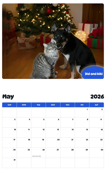 2026 - 2027 Did and kiki - Pawidols Pet Calendar