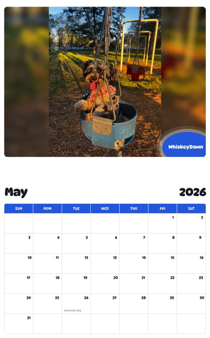 2026 - 2027 WhiskeyDawn - Pawidols Pet Calendar