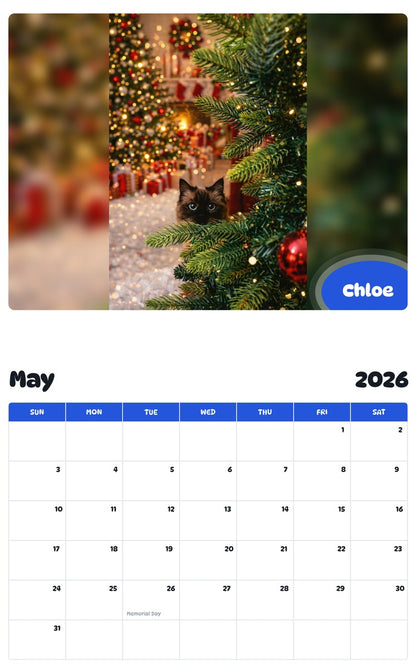 2026 - 2027 Chloe - Pawidols Pet Calendar