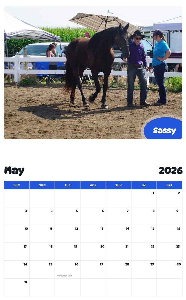 2026 - 2027 Sassy - Pawidols Pet Calendar