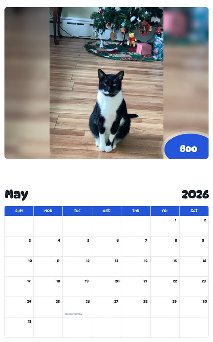 2026 - 2027 Boo - Pawidols Pet Calendar