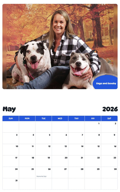 2026 - 2027 Sage and Scooby - Pawidols Pet Calendar