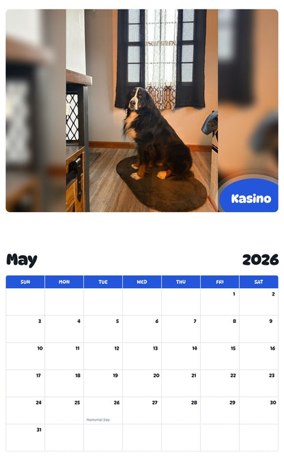 2026 - 2027 Kasino - Pawidols Pet Calendar