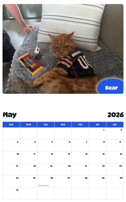 2026 - 2027 Bear - Pawidols Pet Calendar