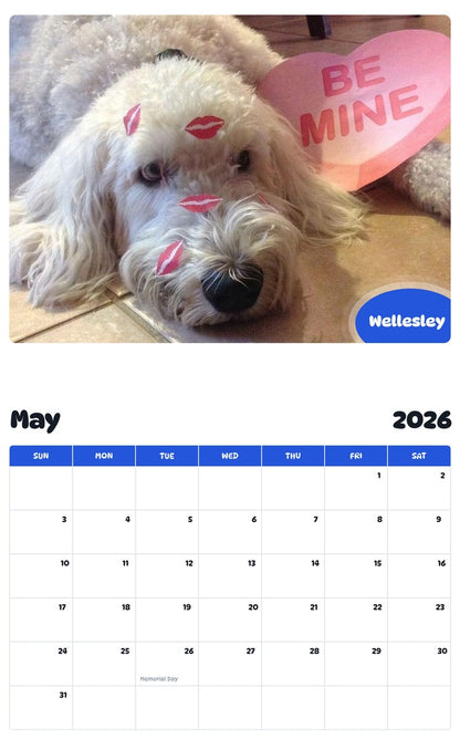2026 - 2027 Wellesley - Pawidols Pet Calendar