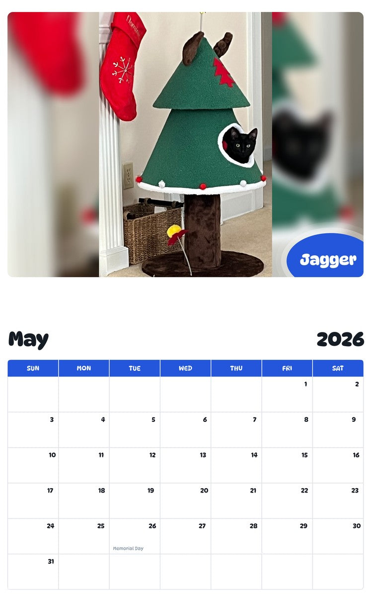 2026 - 2027 Jagger - Pawidols Pet Calendar