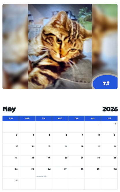 2026 - 2027 T.T - Pawidols Pet Calendar