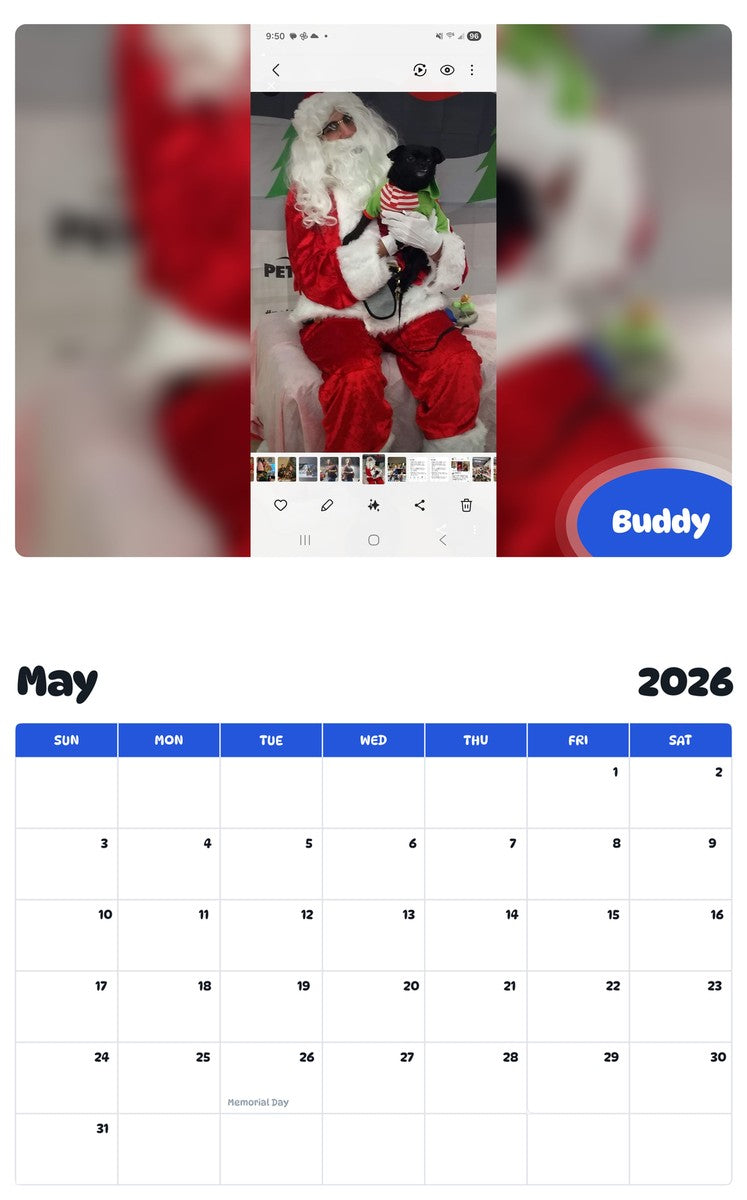 2026 - 2027 Buddy - Pawidols Pet Calendar