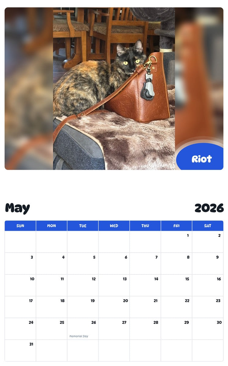 2026 - 2027 Riot - Pawidols Pet Calendar