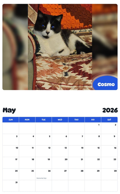 2026 - 2027 Cosmo - Pawidols Pet Calendar