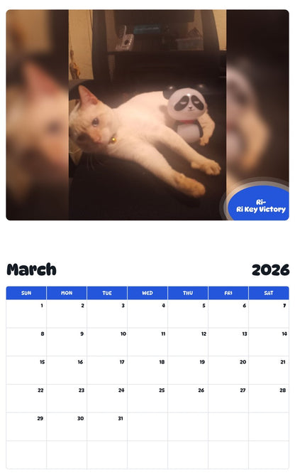 November 2025 - October 2026 Ri-Ri Key Victory - Pawidols Pet Calendar