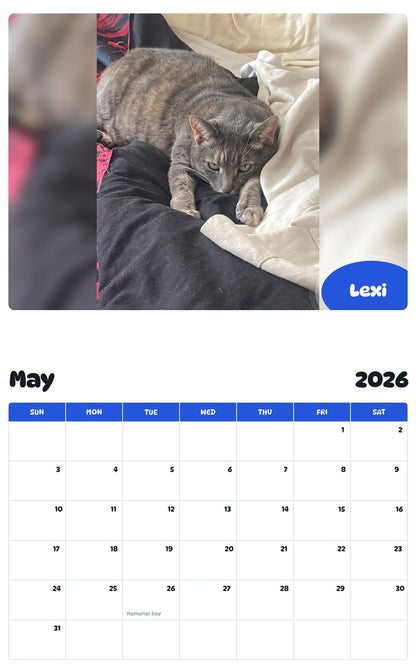2026 - 2027 Lexi - Pawidols Pet Calendar