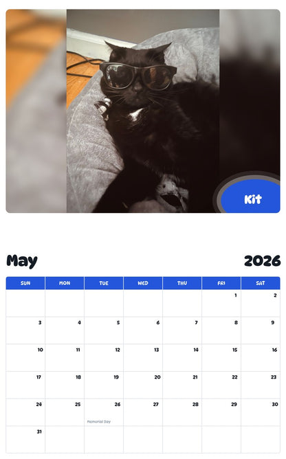 2026 - 2027 Kit - Pawidols Pet Calendar