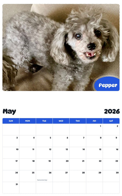 2026 - 2027 Pepper - Pawidols Pet Calendar