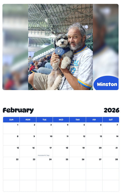October 2025 - September 2026 Winston - Pawidols Pet Calendar