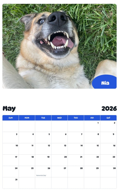 2026 - 2027 Nia - Pawidols Pet Calendar