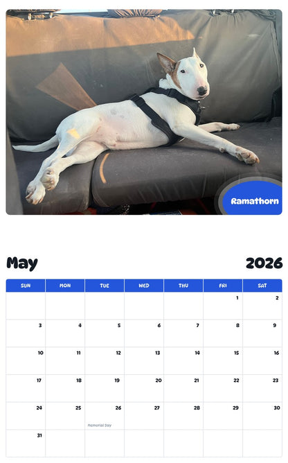 2026 - 2027 Ramathorn - Pawidols Pet Calendar