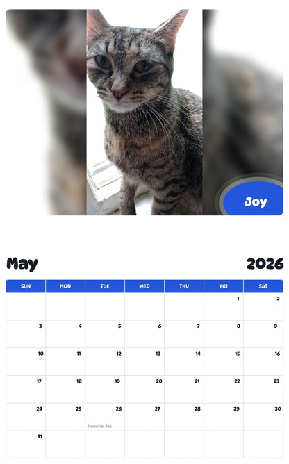 2026 - 2027 Joy - Pawidols Pet Calendar