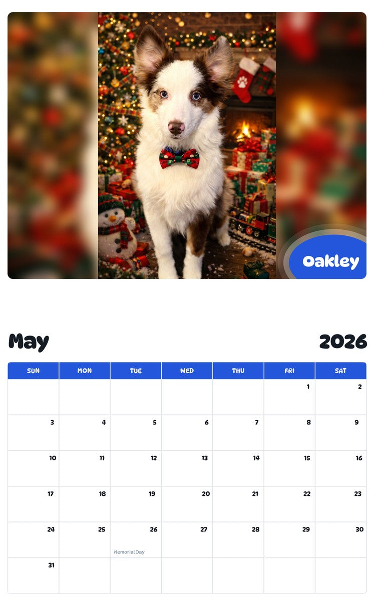 2026 - 2027 Oakley - Pawidols Pet Calendar