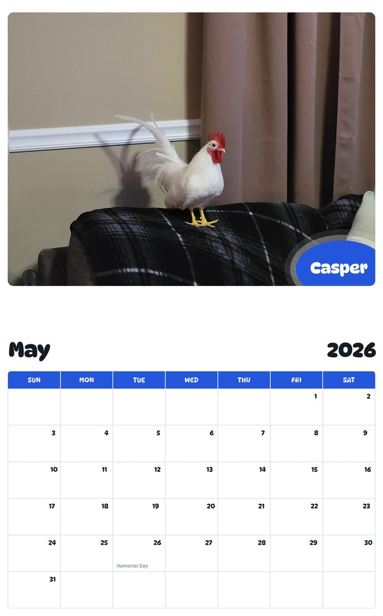 2026 - 2027 Casper - Pawidols Pet Calendar
