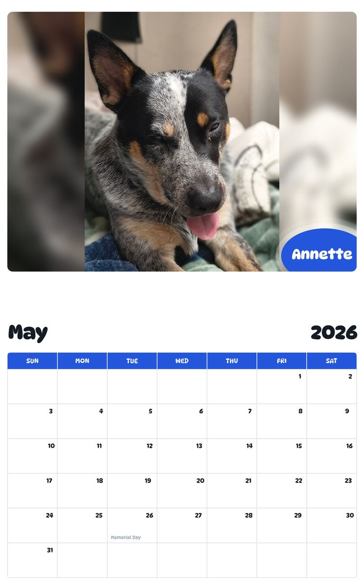 2026 - 2027 Annette - Pawidols Pet Calendar