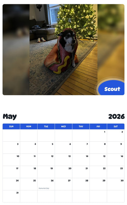2026 - 2027 Scout - Pawidols Pet Calendar