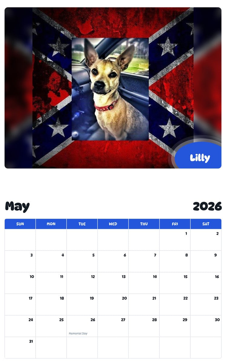 2026 - 2027 Lilly - Pawidols Pet Calendar