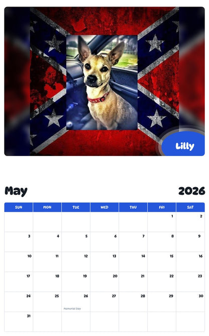 2026 - 2027 Lilly - Pawidols Pet Calendar