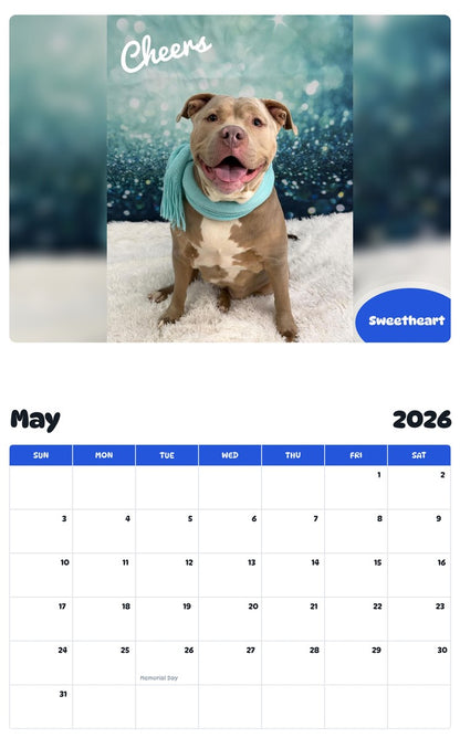 2026 - 2027 Sweetheart - Pawidols Pet Calendar