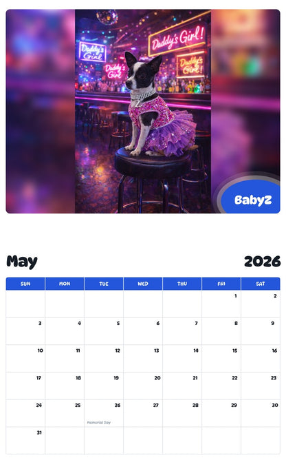 2026 - 2027 BabyZ - Pawidols Pet Calendar