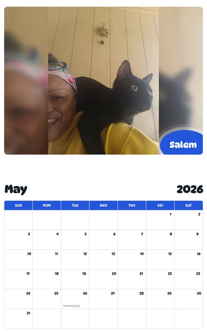 2026 - 2027 Salem - Pawidols Pet Calendar