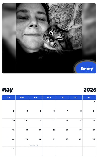 2026 - 2027 Emmy - Pawidols Pet Calendar