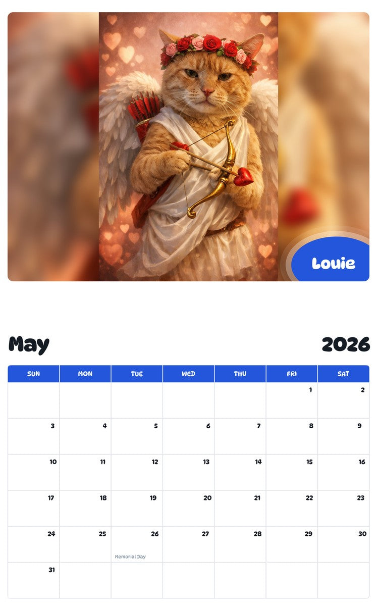 2026 - 2027 Louie - Pawidols Pet Calendar