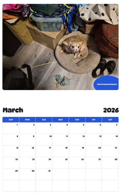November 2025 - October 2026 Calamityjanebarkington - Pawidols Pet Calendar