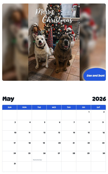2026 - 2027 Jax and Deni - Pawidols Pet Calendar