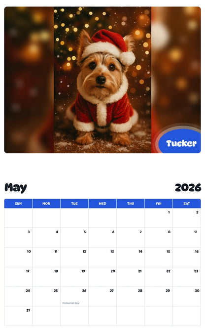 2026 - 2027 Tucker - Pawidols Pet Calendar