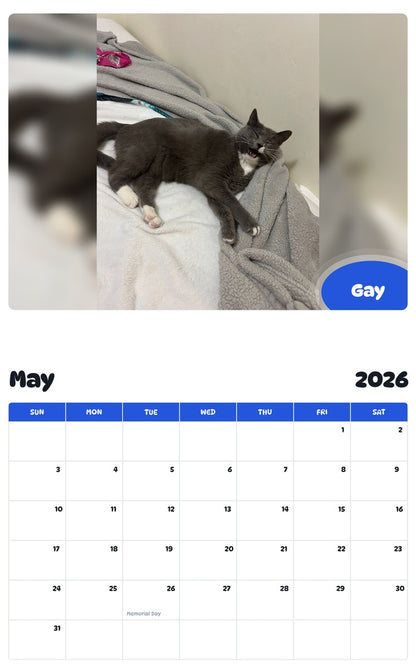 2026 - 2027 Gay - Pawidols Pet Calendar