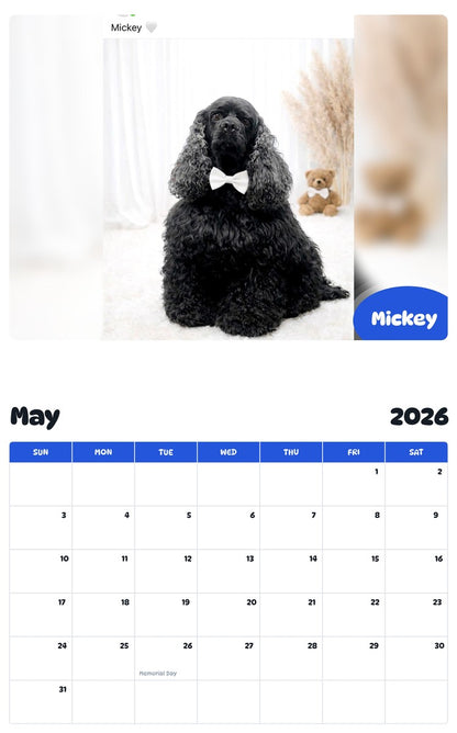 2026 - 2027 Mickey - Pawidols Pet Calendar