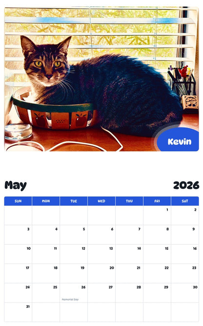 2026 - 2027 Kevin - Pawidols Pet Calendar