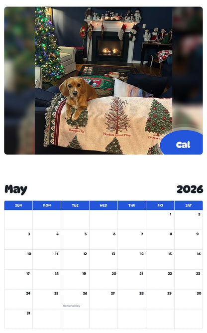 2026 - 2027 Cal - Pawidols Pet Calendar