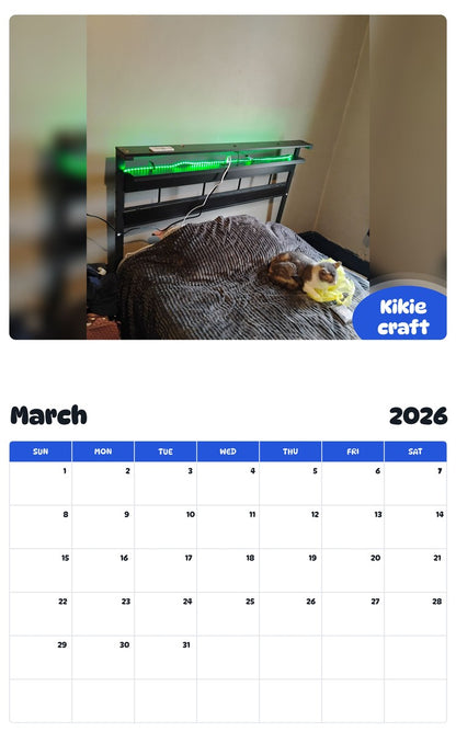 November 2025 - October 2026 Kikie craft - Pawidols Pet Calendar