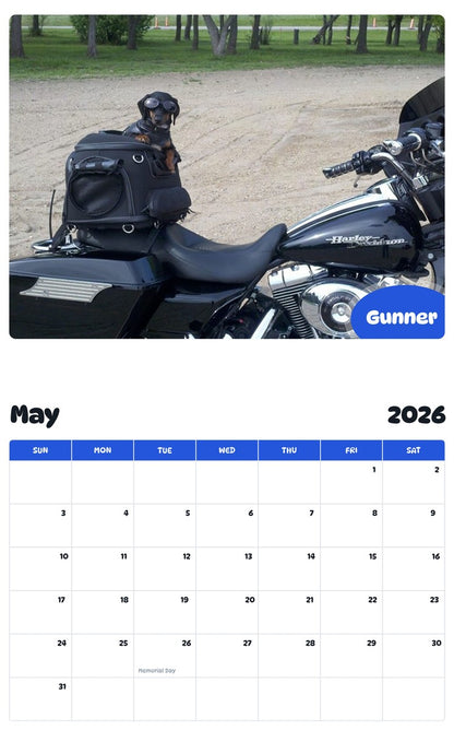 2026 - 2027 Gunner - Pawidols Pet Calendar